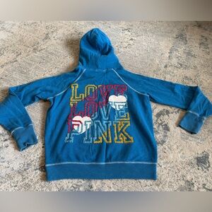 Victoria's Secret Pink Blue Hoodie
